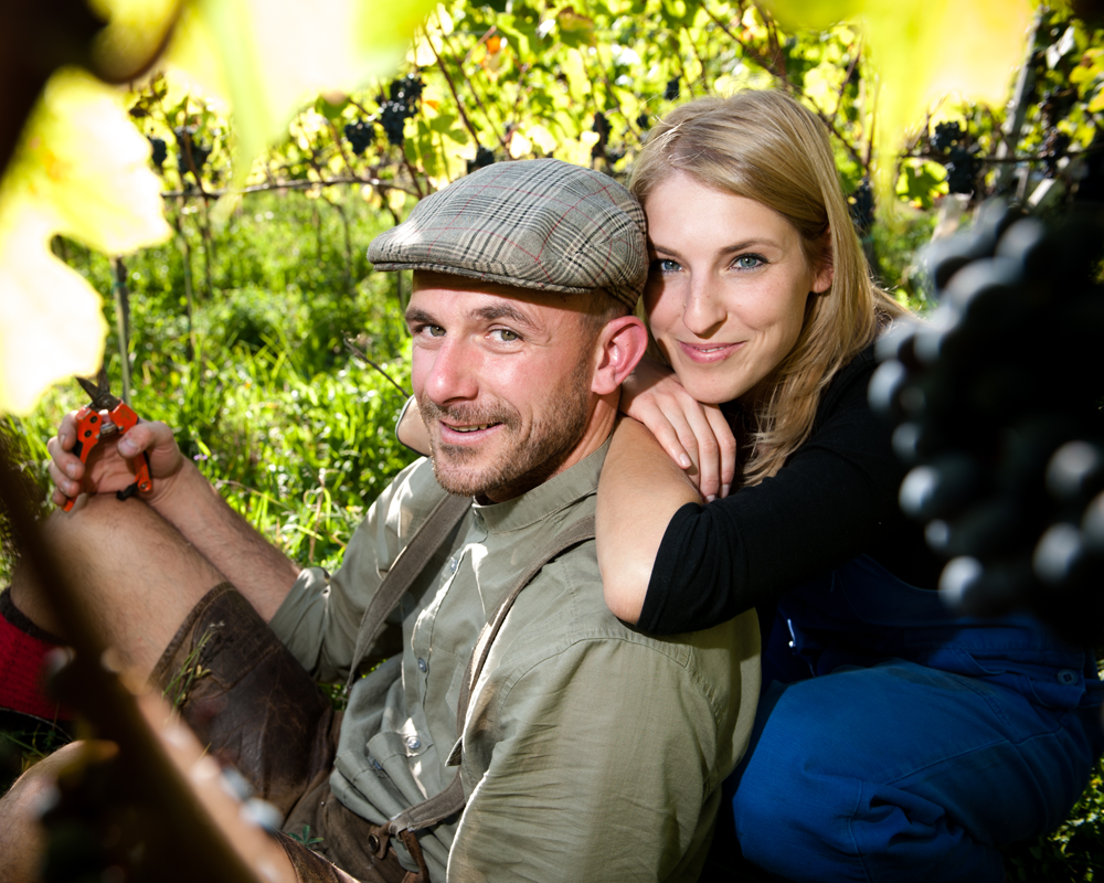 Die Winzer des Weingutes Georgium
