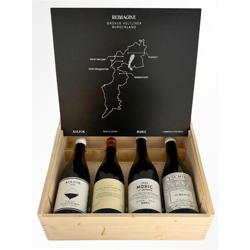 Reimagine Grüner Veltliner Burgenland in der Holzkiste