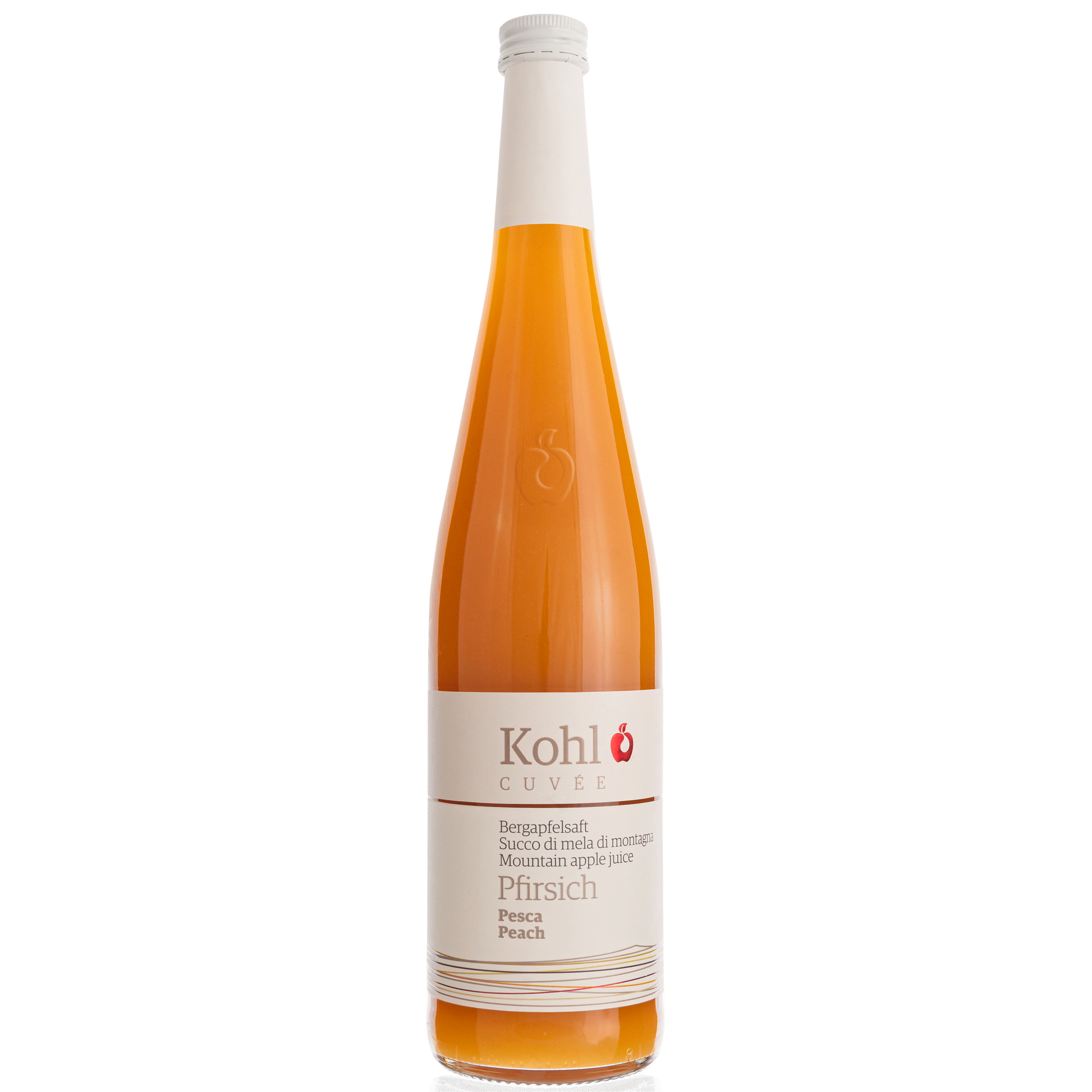 Bergapfelsaft mit Pfirsich