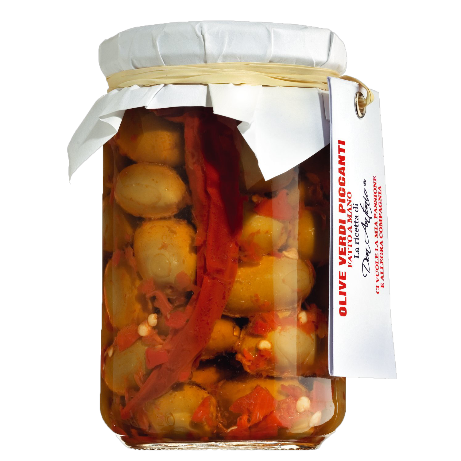 Grüne Oliven, scharf, 280 g