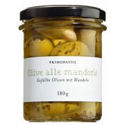 grüne Oliven mit Mandeln gefüllt, 180 g