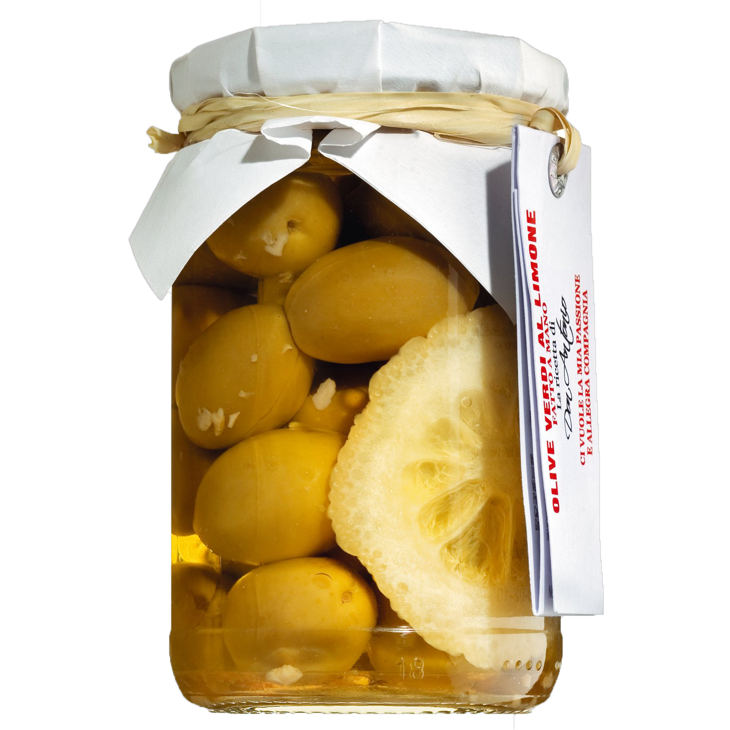 Grüne Oliven mit Zitrone, 280g