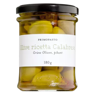 Grüne Oliven pikant, 180 g