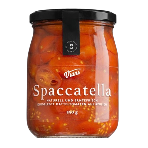 Datteltomaten halbiert im eigenen Saft, 550 g
