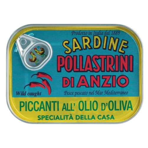 Sardinen pikant in Olivenöl, 100 g