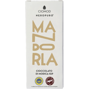Schokolade aus Modica mit Mandeln, handgemacht, 100 g