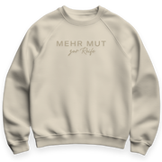 Sweater in natural "mehr Mut zur Reife", Größe M