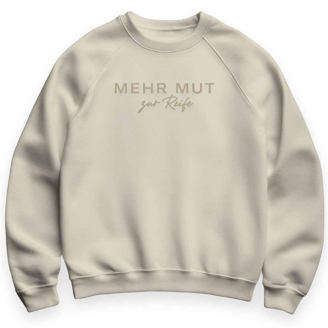 Sweater in natural "mehr Mut zur Reife", Größe M