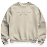 Sweater in natural "Vertrauen das reift", Größe XL