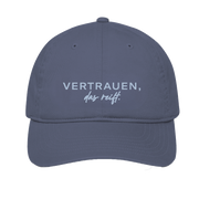 Cap in blau "Vertrauen das reift"