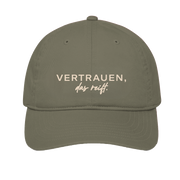 Cap in oliv "Vertrauen das reift"