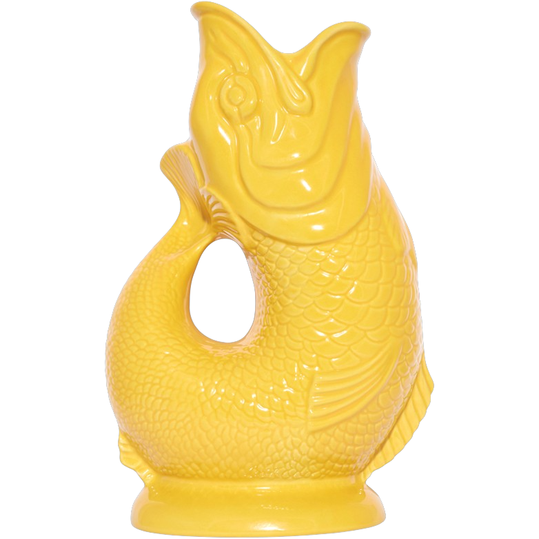 Fisch-Karaffe, yellow - gelb, 1,2 l