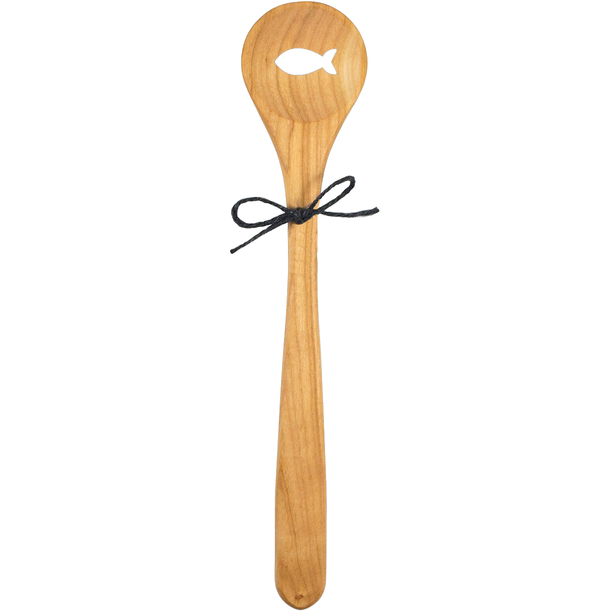 Kochlöffel aus Kirschholz mit Fisch-Motiv