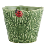 Vase mit Marienkäfer