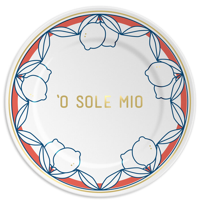 Teller "O Sole Mio", 16 cm