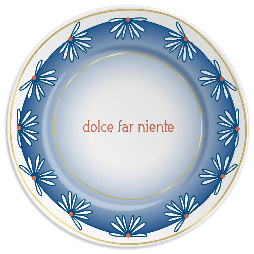 Teller "Dolce far Niente", 21 cm