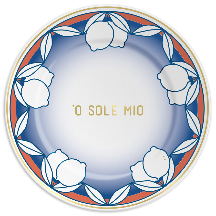 Teller "O Sole Mio", 21 cm