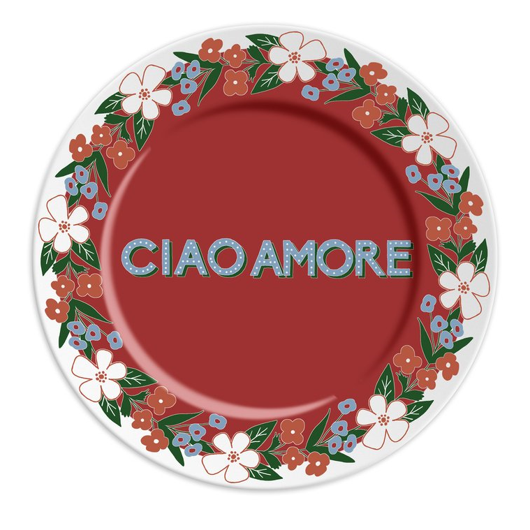 Teller "Ciao Amore", 16 cm