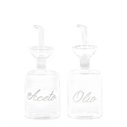 Flaschen 2er Set "Aceto + Olio"