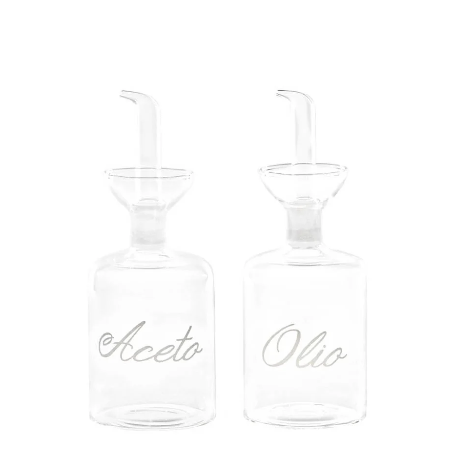 Flaschen 2er Set "Aceto + Olio"