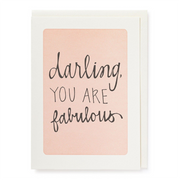 Karte "Darling, you are fabulous"