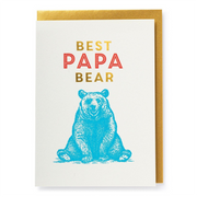 Karte "Best papa bear"