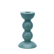 Kerzenständer, Bobbin medium, chambray - rauchblau, 14 cm