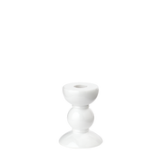 Kerzenständer, Bobbin small, white - weiß, 10 cm