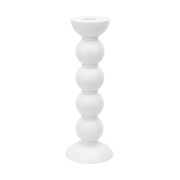 Kerzenständer, Bobbin tall, white - weiß, 24 cm