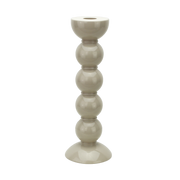Kerzenständer, Bobbin tall, cappucino - beige, 24 cm