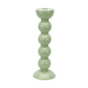 Kerzenständer, Bobbin tall, sage - salbei, 24 cm