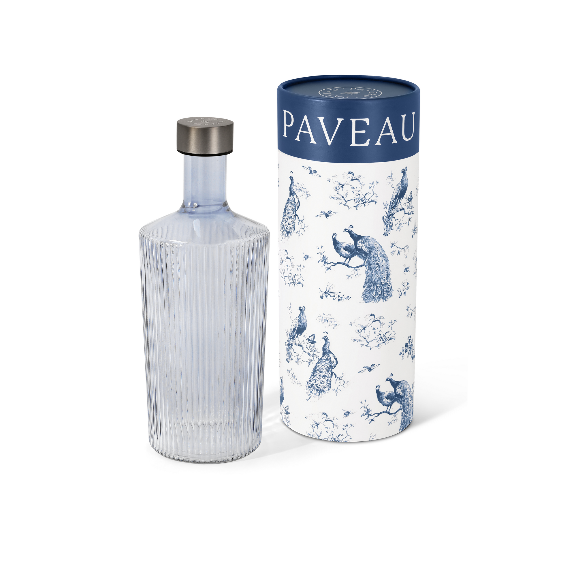 Flasche Ribbed, twilightt - blaugrau, 1,25 l
