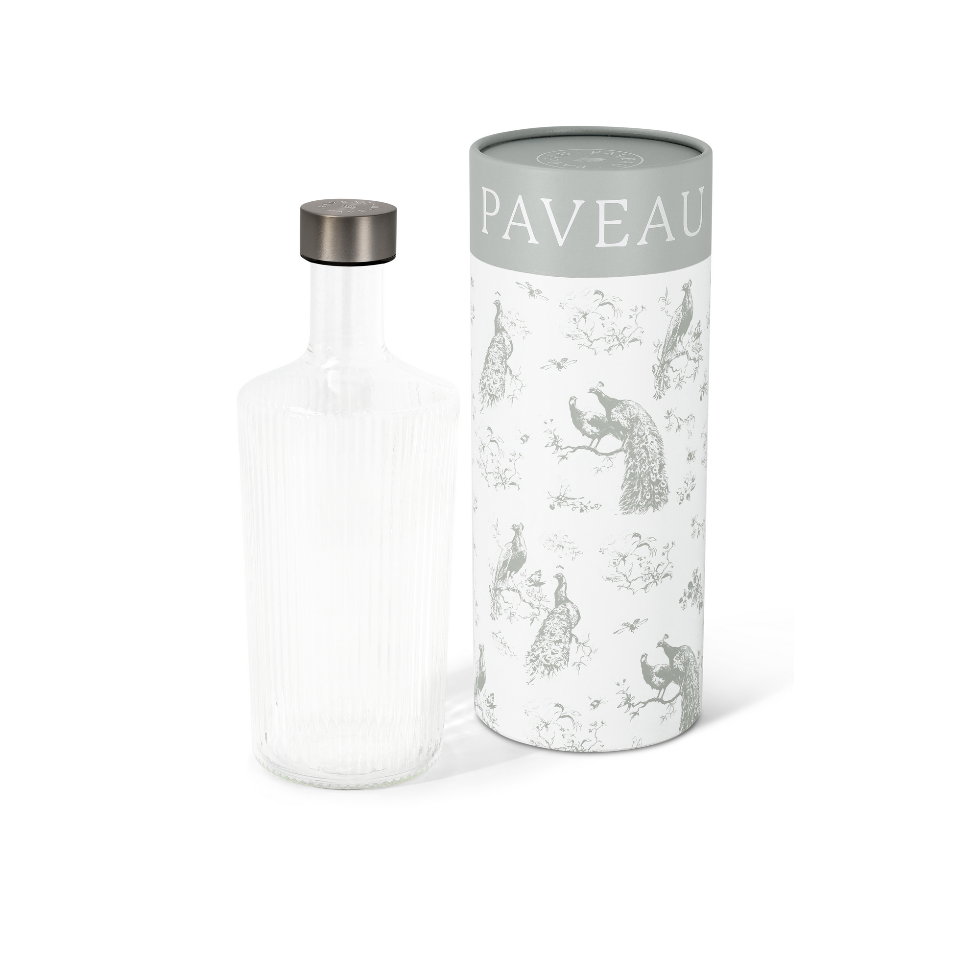 Flasche Ribbed, white Haven - klar, 1,25 l