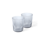 Glas Ribbed, twilight - blaugrau, 180 ml