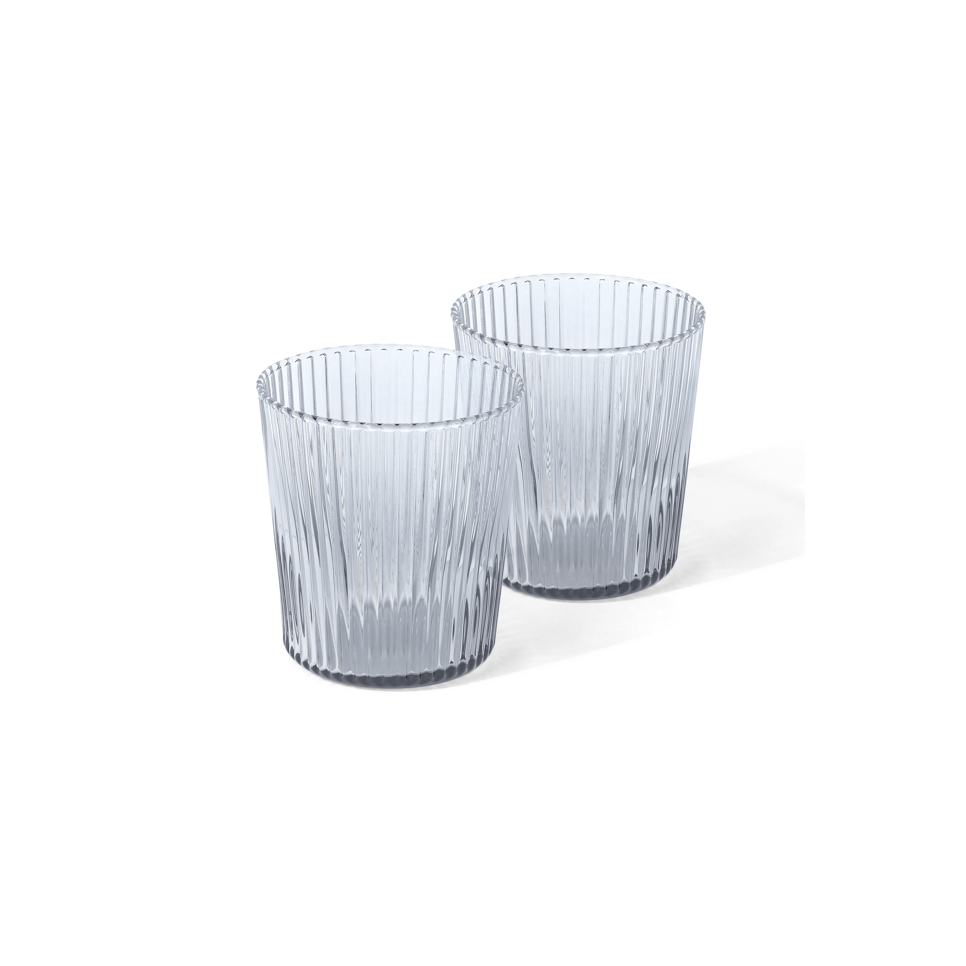 Glas Ribbed, twilight - blaugrau, 180 ml