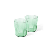 Glas Ribbed, bondi - grün, 180 ml