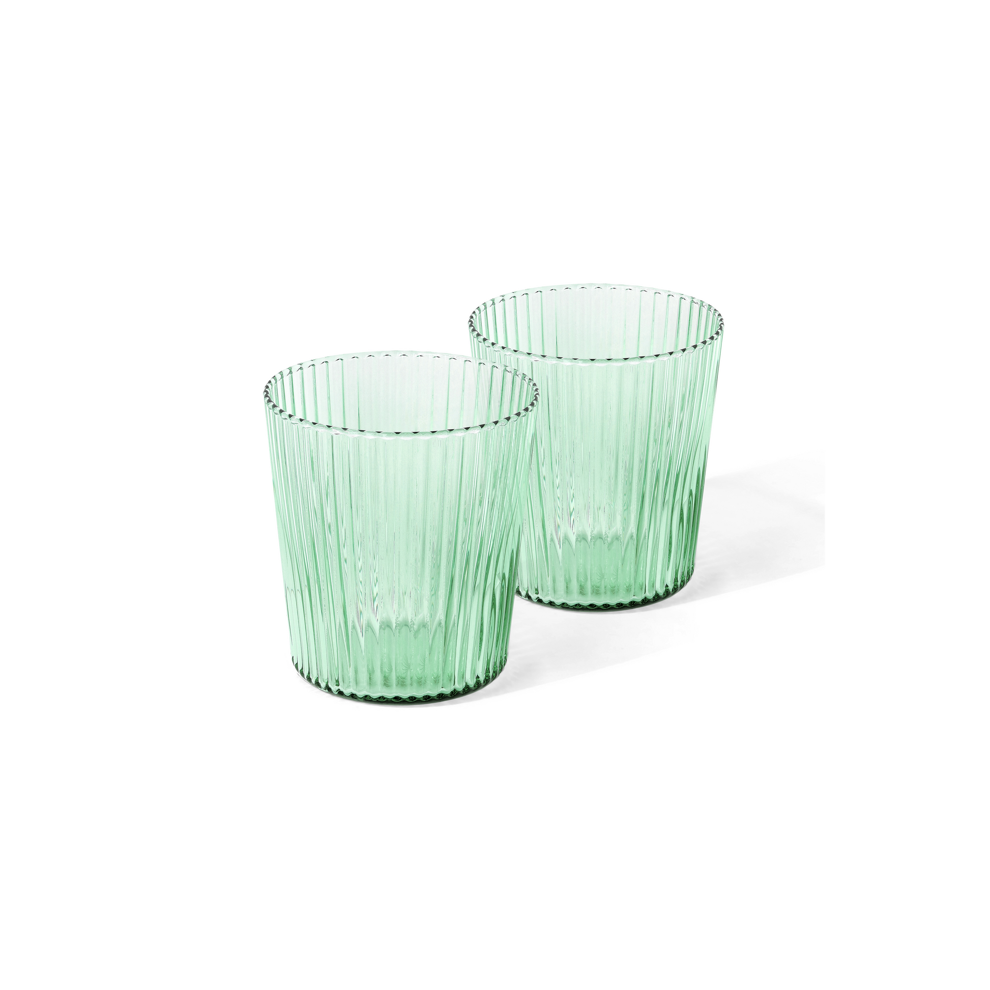 Glas Ribbed, bondi - grün, 180 ml