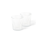 Glas Ribbed, white haven - klar, 180 ml