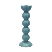 Kerzenständer, Bobbin tall, chambray - rauchblau, 24 cm