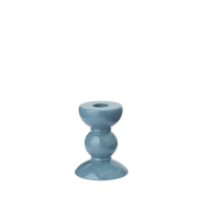 Kerzenständer, Bobbin small, chambray - rauchblau, 10 cm