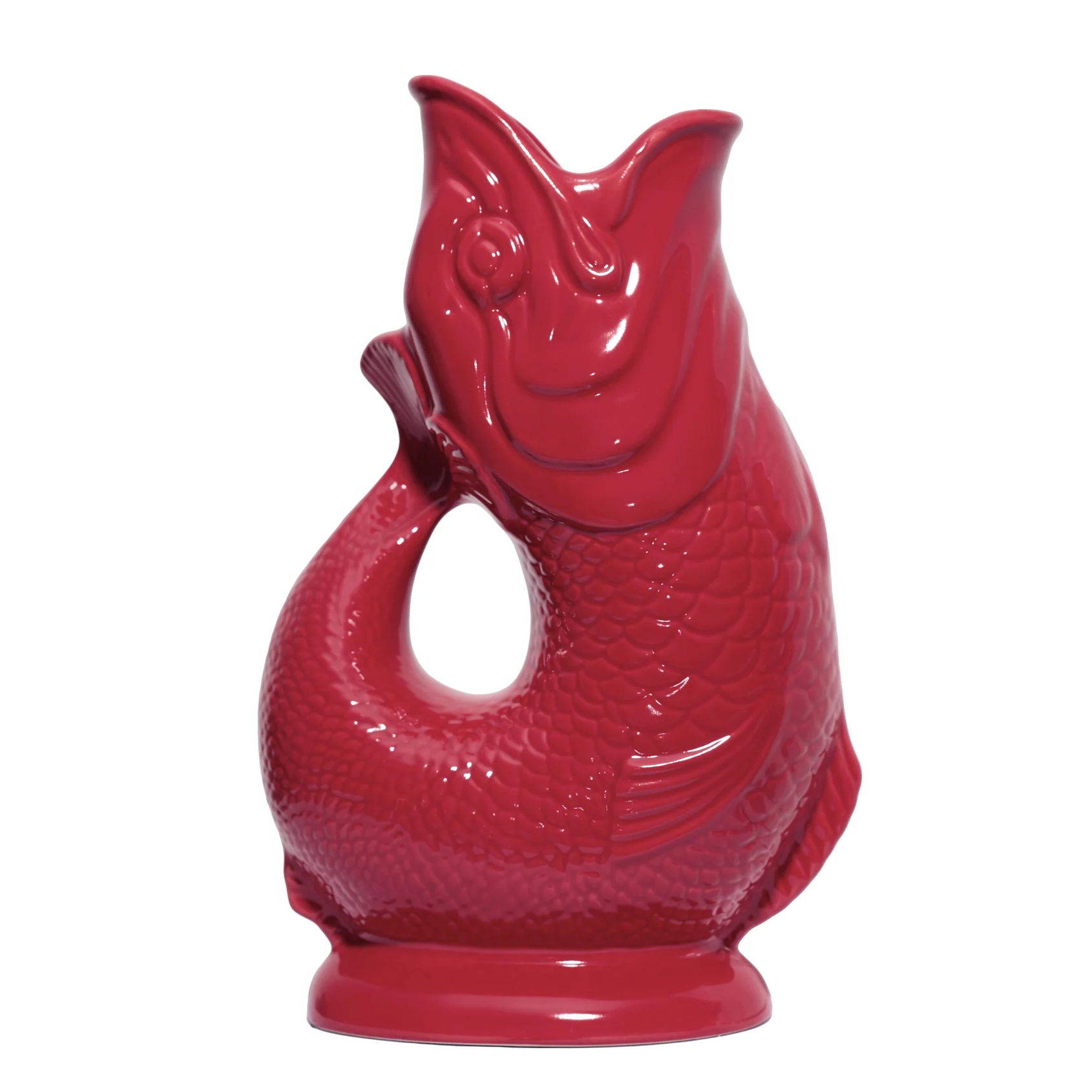 Fisch-Karaffe, berry red -  Beerenrot, 1,2 l