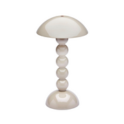 LED Lampe, cappucino - beige, 30 cm Höhe, Ø 16 cm