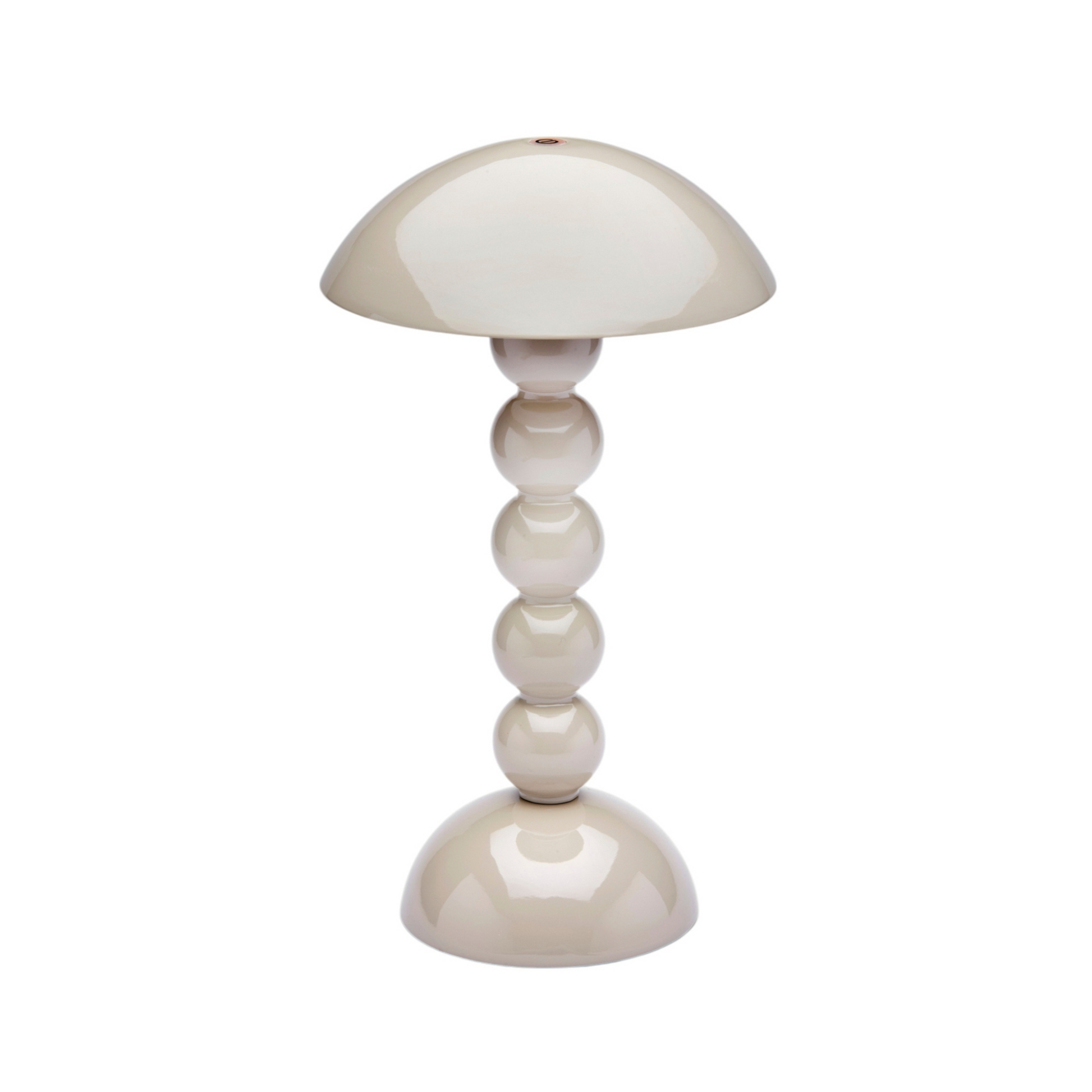 LED Lampe, cappucino - beige, 30 cm Höhe, Ø 16 cm