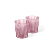 Glas Ribbed, broome - brombeer, 180 ml