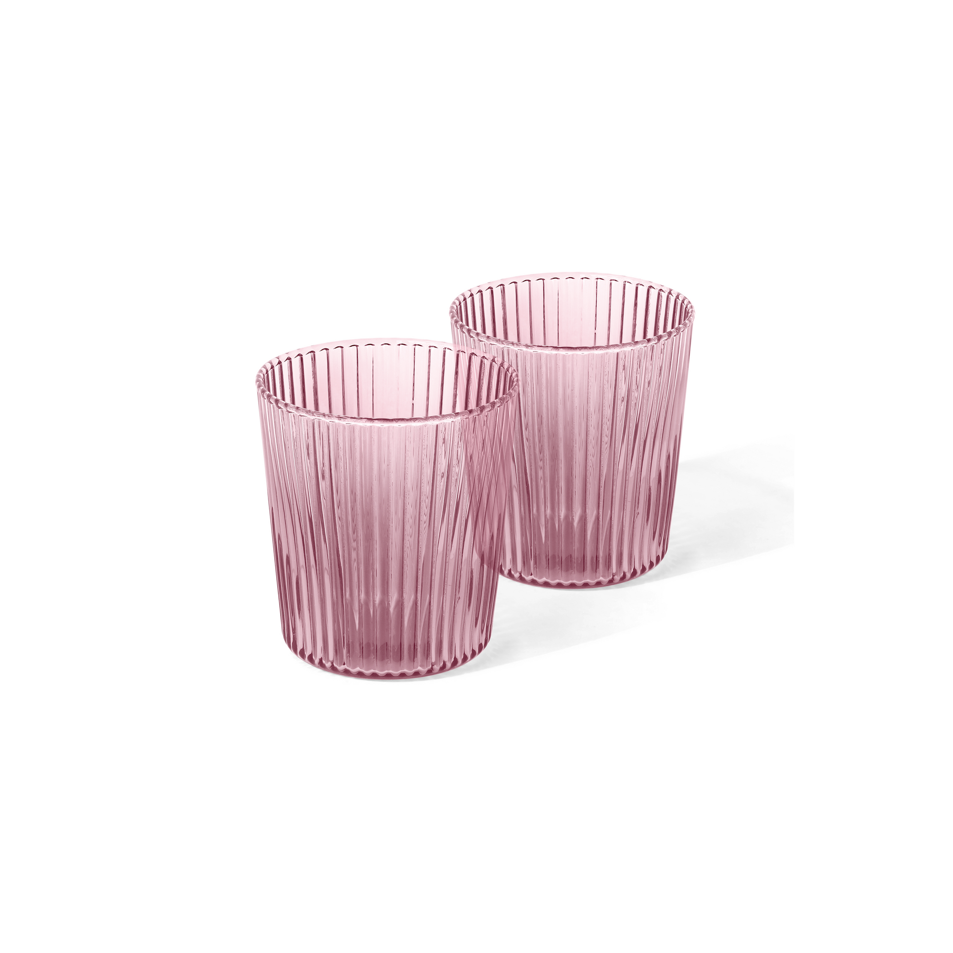 Glas Ribbed, broome - brombeer, 180 ml