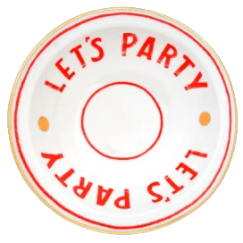 Schüssel "Lets Party", 21 cm