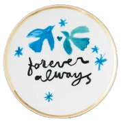 Teller "Forever always", 17 cm