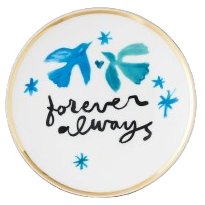 Teller "Forever always", 17 cm