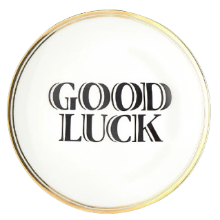 Teller "Good Luck", 17 cm