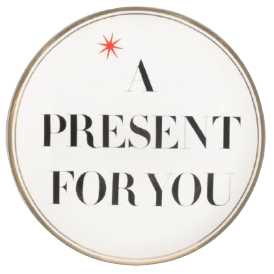Teller "A present for you", 17 cm